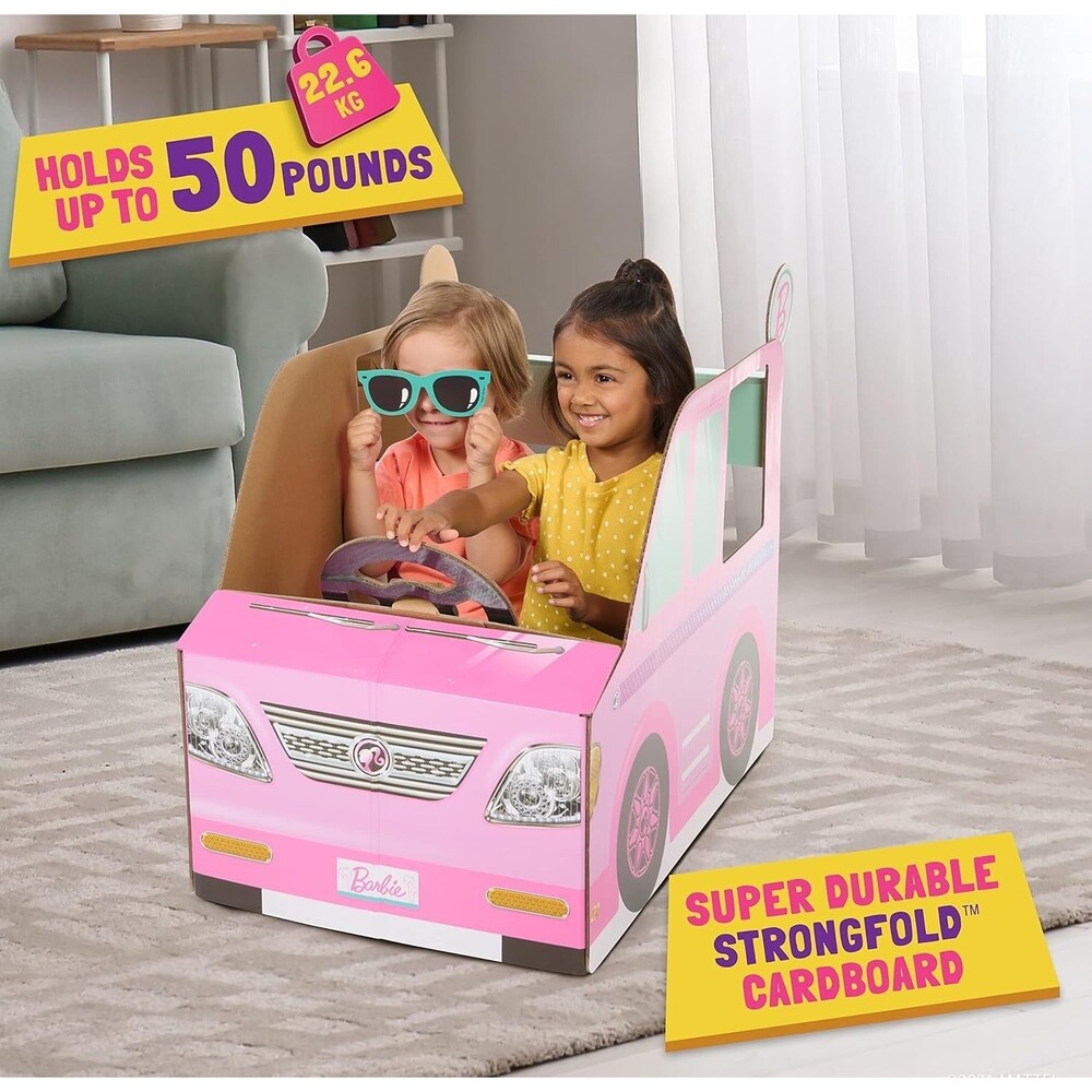 Pop2Play Barbie Toddler Camper – Indoor Pretend Play Car for Kids
